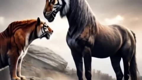 The origin of new species by Al creator #animal fusion