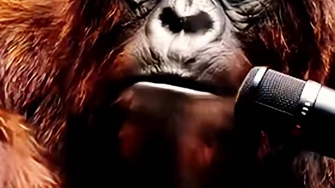 ASMR Food Eating Gorilla | Most Relaxing & Satisfying Short Video 🎧 #Shorts #chicken #asmr #gorilla