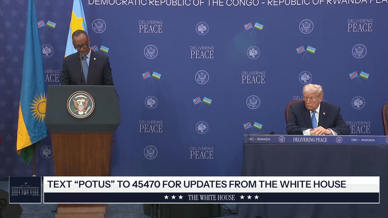 President Trump Participates in a Signing Ceremony with the Presidents of Rwanda and Congo