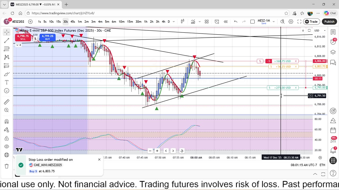 12-17-25 - Live Scalp Paper Trading 1 Minute Chart Experiment.
