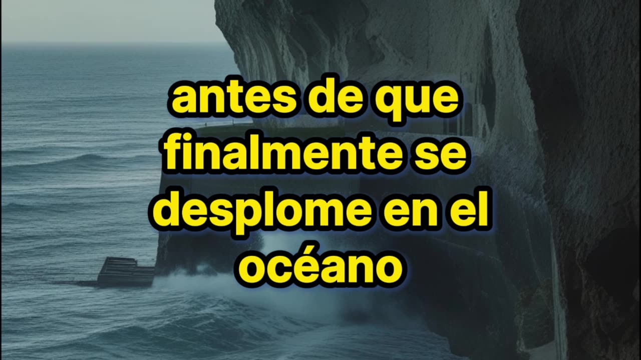 Un búnker antinuclear resiste sus últimos días frente al océano.