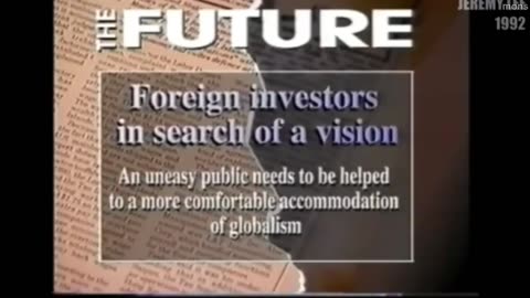 1992 Jeremy Lee outlines the United Nations NWO plans