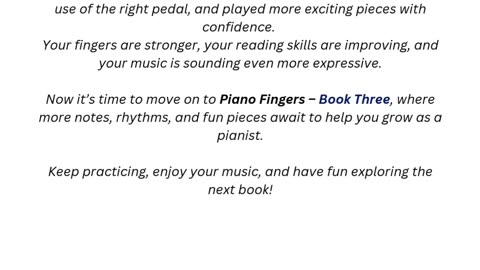 Piano Fingers Book 2 – Beginner Piano for Children & Adults