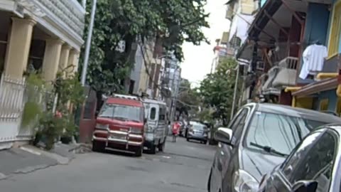 Conscious Stroll on Lt. Garcia Street in Paranaque City in the Philippines