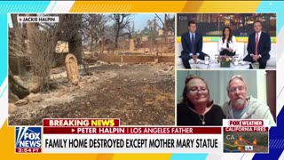 Statue of Mary survives California wildfires