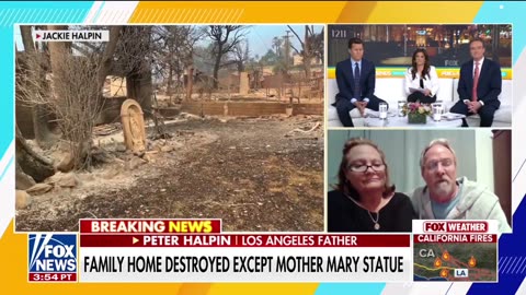 Statue of Mary survives California wildfires