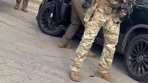 ICE thugs crash their car into a U.S. citizen's car, drag her out