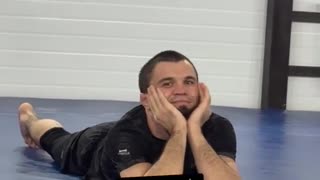 Umar Nurmagomedov Watches in a Cute Pose as Khabib Gives Instructions