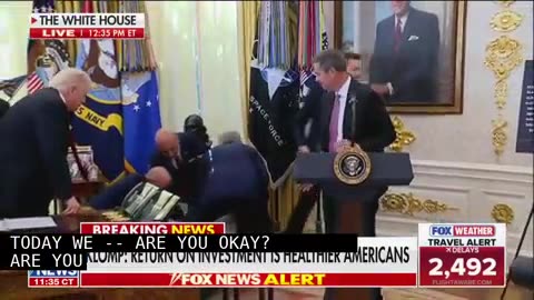 Executive Passes Out in Oval Office During Trump Drug Price Announcement