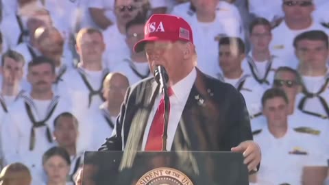 Trump: "We'll soon revitalize our once great shipyards with hundreds of billions of dollars...