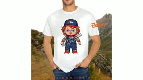 Denver Broncos Chucky Killer Halloween Shirt Women