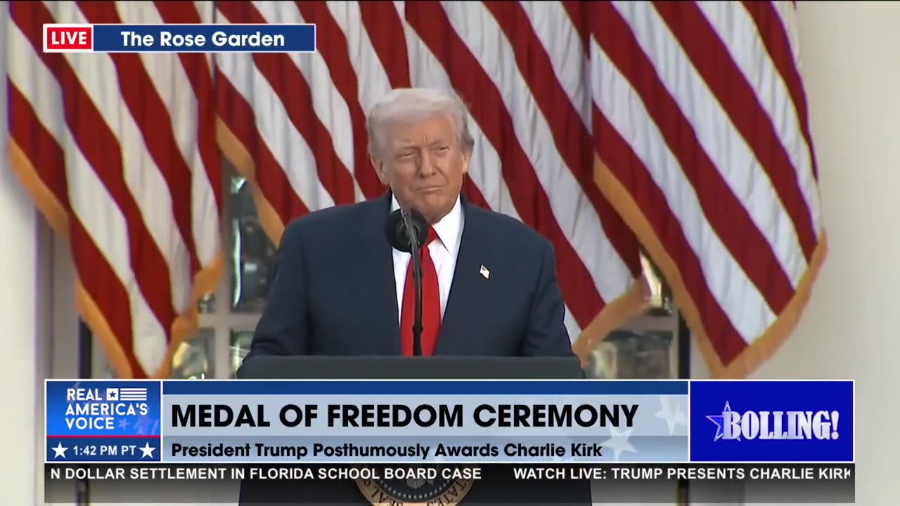 PRESIDENT TRUMP HONORS CHARLIE KIRK