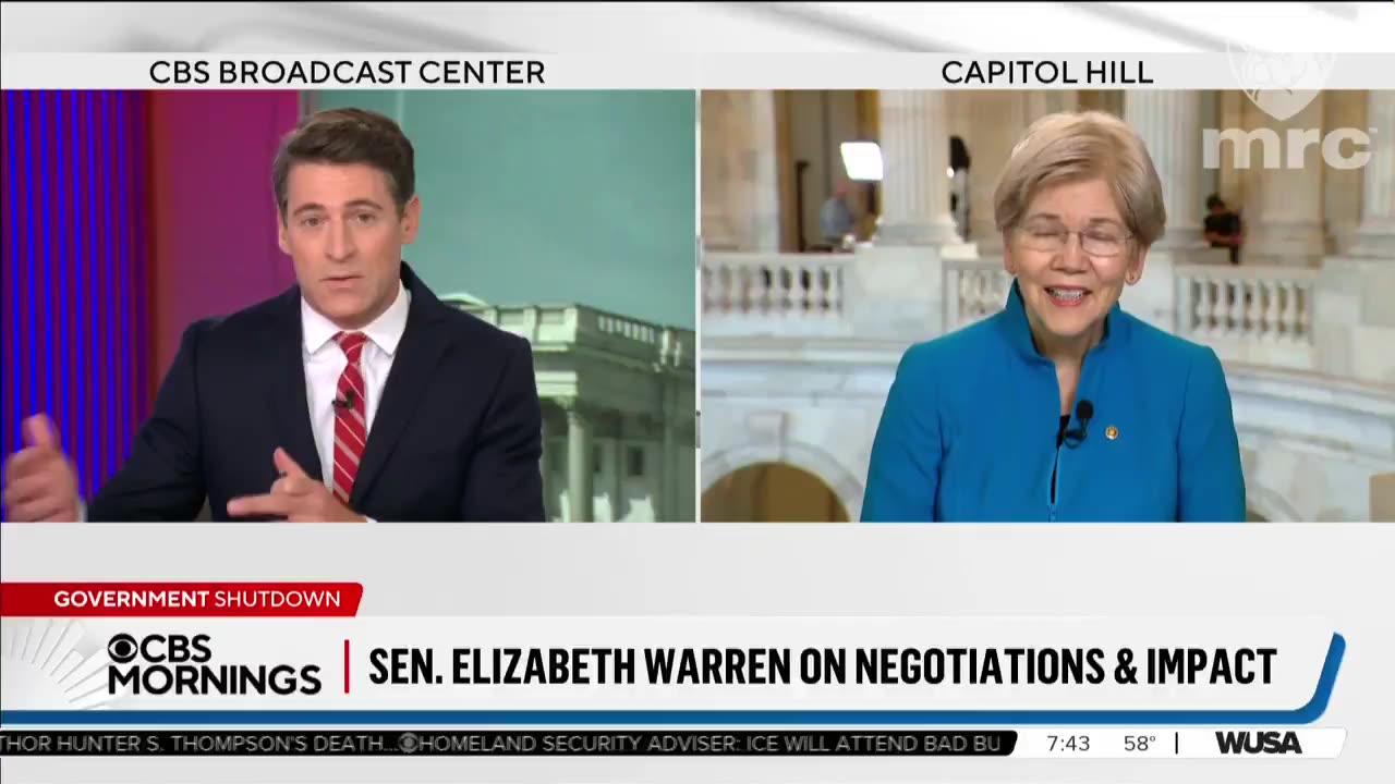 WATCH: Democrat Senator Elizabeth Warren explodes when ‘CBS Mornings’ co-host Tony Dokoupil...