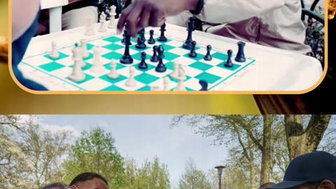 Terence Crawford plays chess with a random Colombian kid.