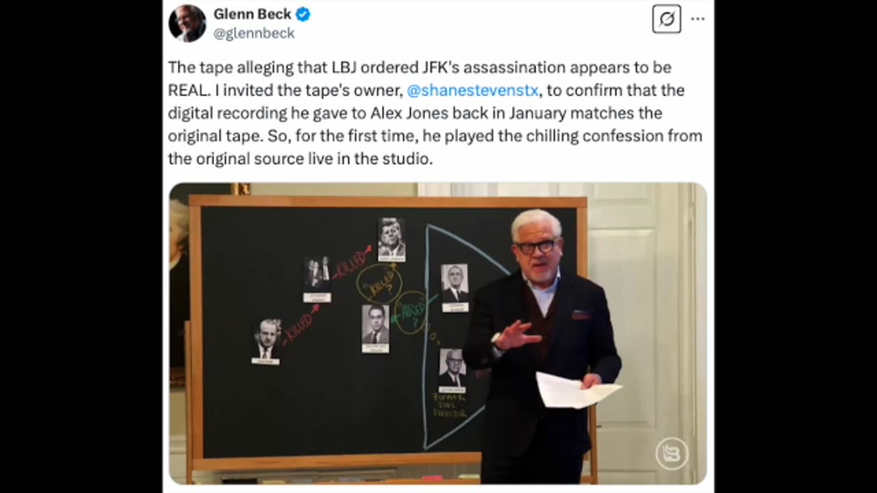 Glenn Beck (X) : Connecting LBJ to JFK