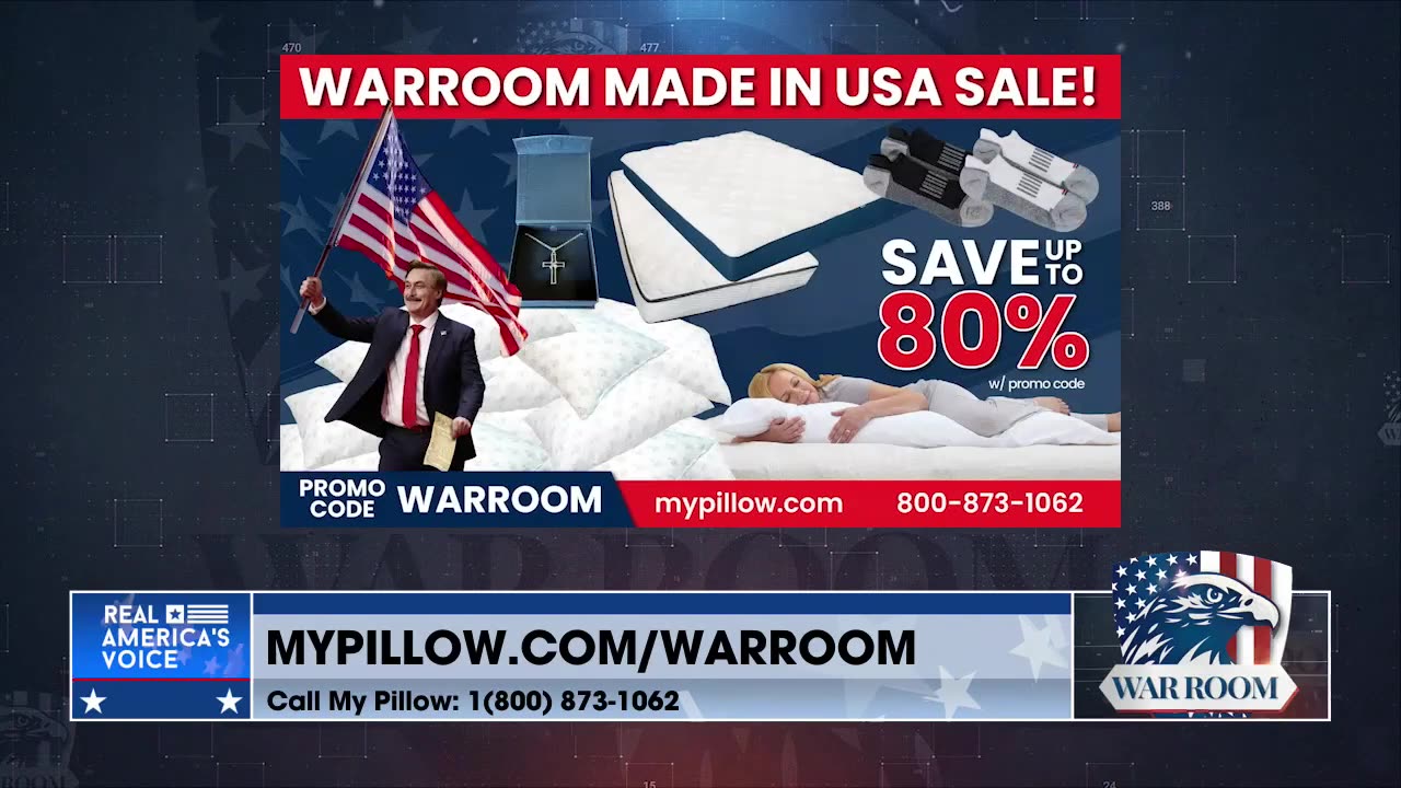 Go To MyPillow.com/warroom And Check Out The WarRoom Posse Exclusive Deals! Promo Code WARROOM