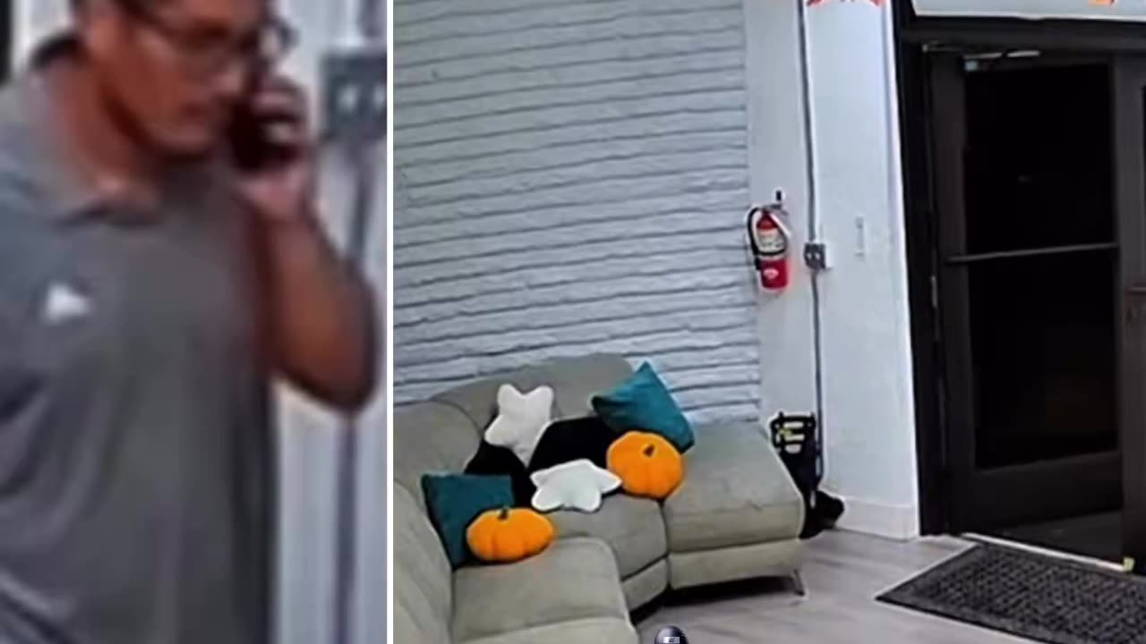 Man walks in and sniff the spot where an underage student had been sitting