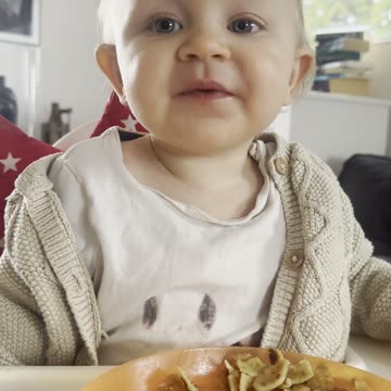 Baby Kayla Tries Pancakes for the First Time 🥞😍