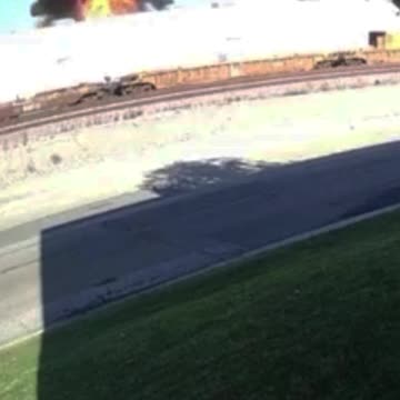 Fullerton California Plane Crash surveillance video