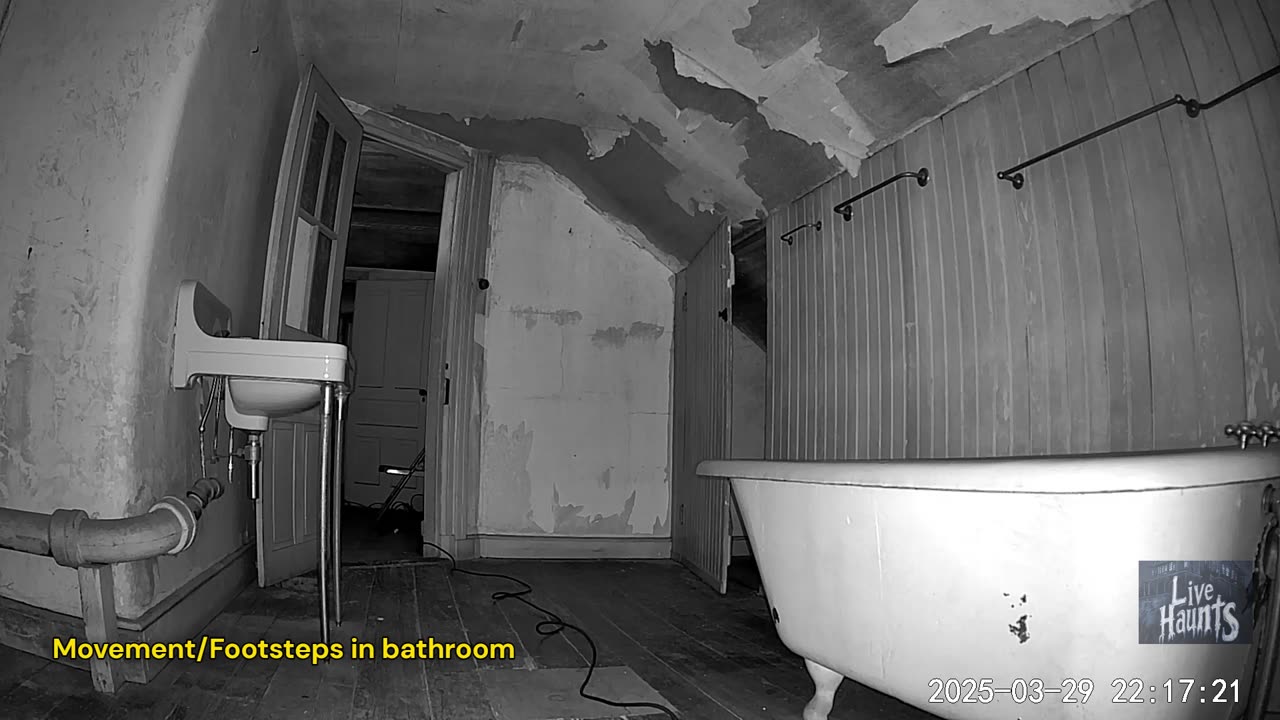 Unexplained banging noise/footsteps/voice in the third floor bathroom