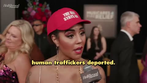 Joy Villa stunned everyone at the Grammy's talking about President Trump's deportations