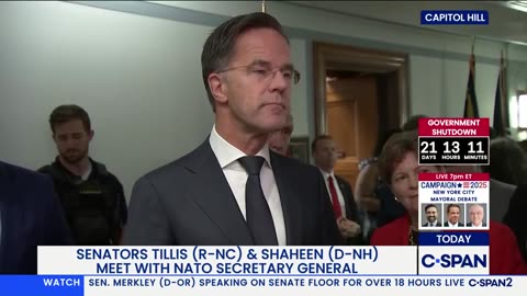 Sens. Shaheen and Tillis News Conference with NATO Secretary General