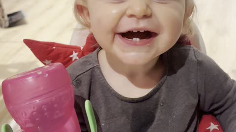 Cute Baby Gives the Biggest Smile Ever 😭😁