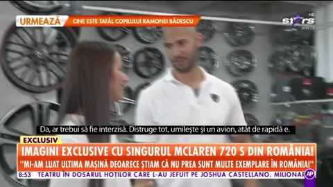 Andrew Tate Interview with Romanian Channel in McLaren 720
