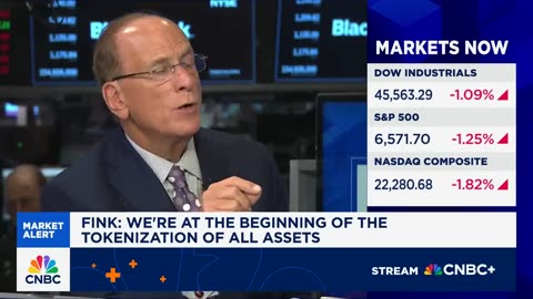 BlackRock CEO and interim co-chair of the World Economic Forum (WEF), Larry Fink: We're at the beginning of the tokenization of all assets