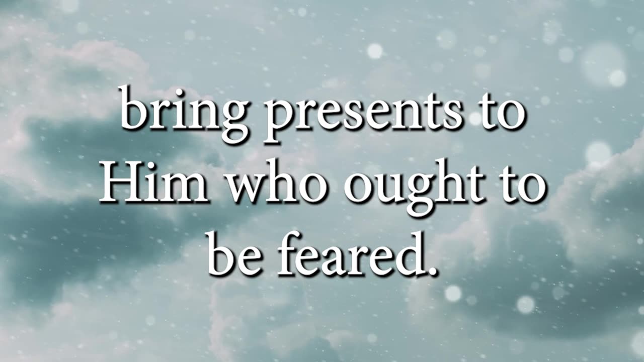 Scripture Meditation - On The Fear Of The Lord