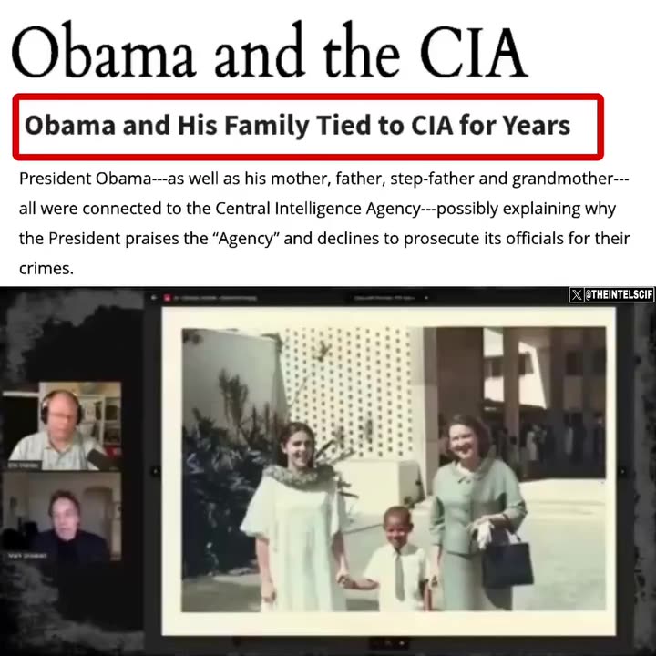 Obama and the CIA family ties!