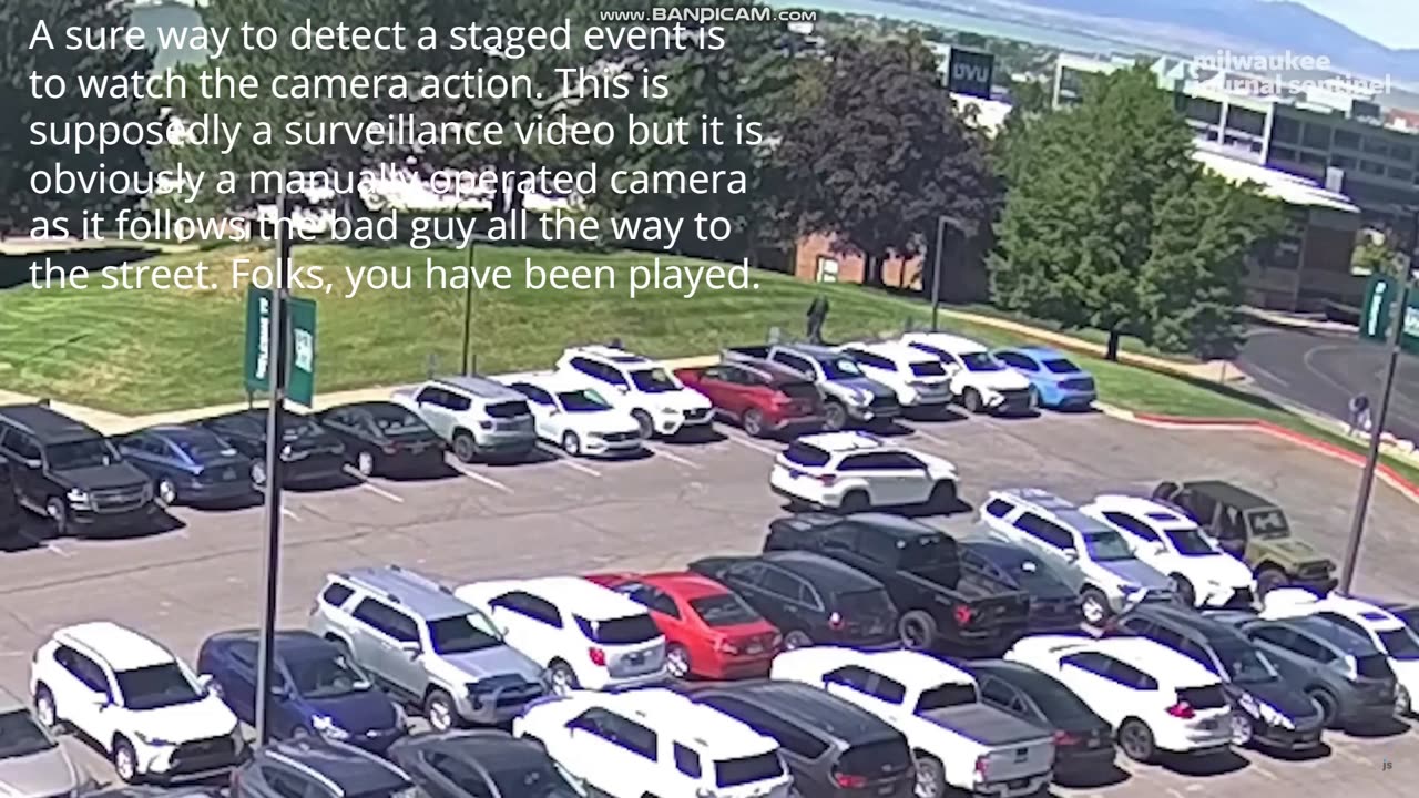Charlie Kirk - Phony camera action