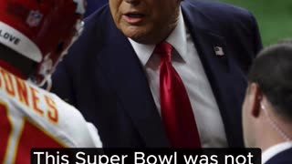 President Donald Trump was the first president to attend the Super Bowl.