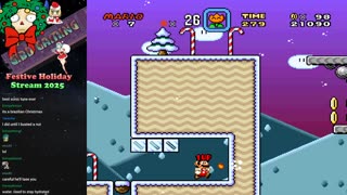 Festive Holiday Stream 2025 - Super Mario World Christmas Island 1
