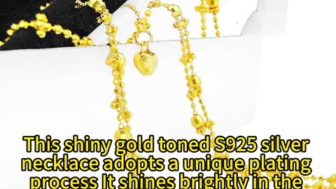 GN-20250226-02 This shiny gold toned S925 silver necklace