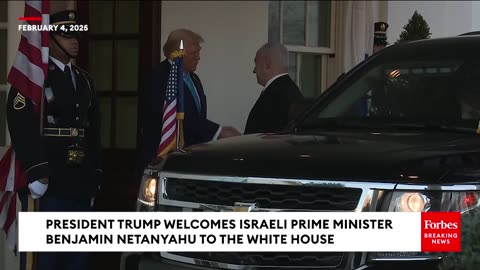 JUST IN: President Trump Welcomes Israeli PM Netanyahu to the White House