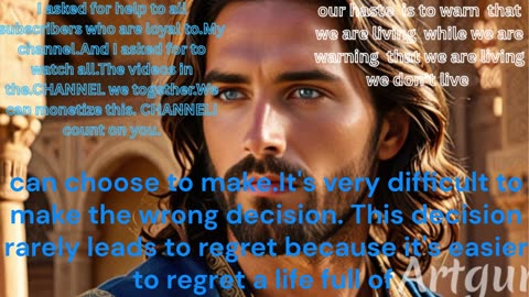 Always believe in God's provision.