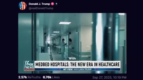 President Trump posted this in his truth account and he is obviously hinting MedBeds