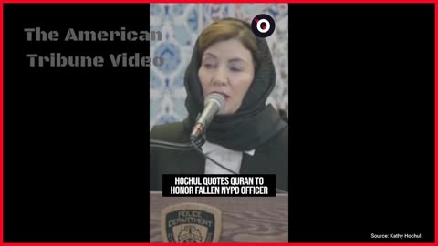 Woke Hochul Puts On Hijab, Quotes Quran During Speech To New Yorkers