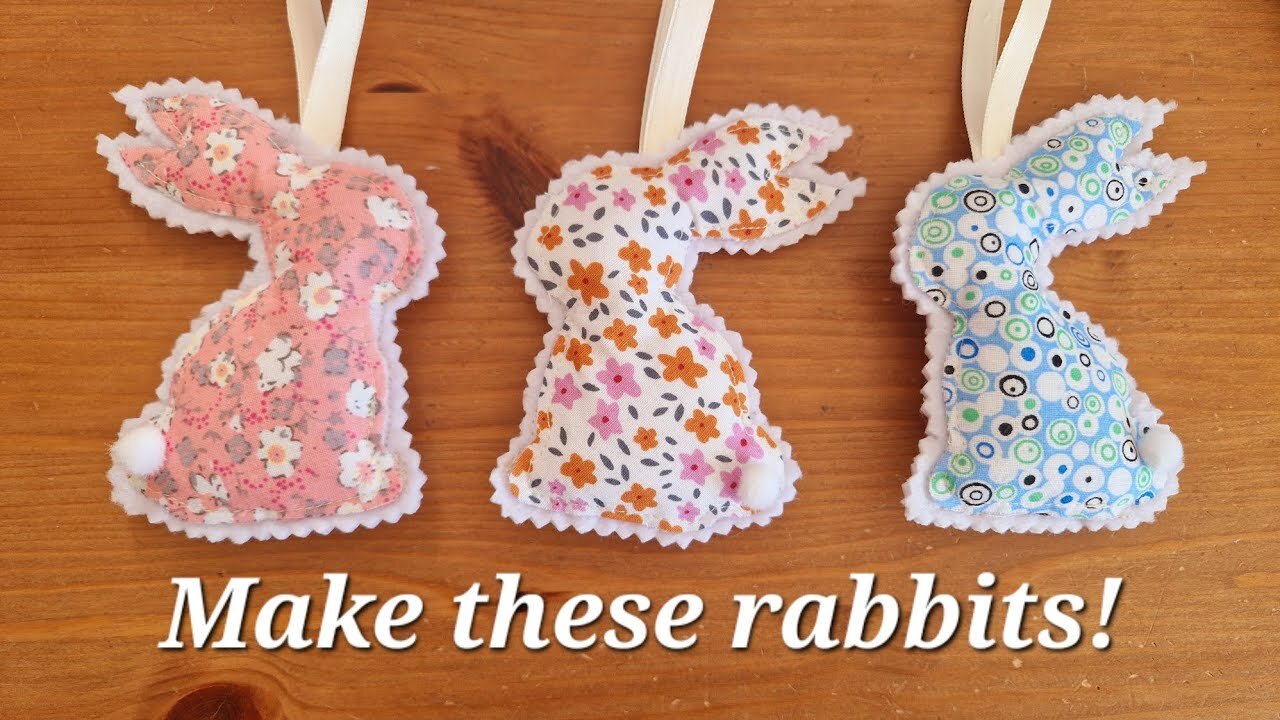 How to make these gorgeous hanging bunny rabbits for Easter 🐇🐇