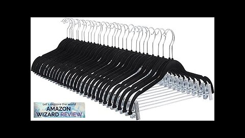 Amazon Basics Velvet Non-Slip Skirt Clothes Hangers with Clips Pack of 24 Review