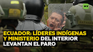 Líderes indígenas acuerdan con el Ministerio del Interior levantar el paro en Ecuador