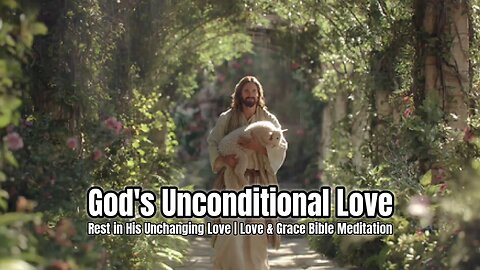 God's Unconditional Love | Love & Grace Bible Meditation | Scripture for Rest & Peace #dailybible