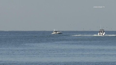 US Border Patrol Catch Human Smuggling Boat Off Of Mission Bay, San Diego