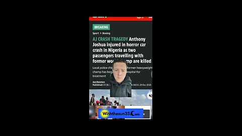 Anthony Joshua car crash