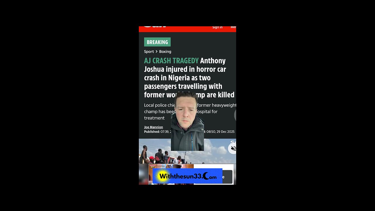 Anthony Joshua car crash