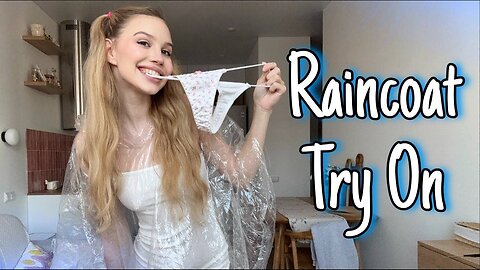 [4K USA] Raincoat Try-On Haul with Molly