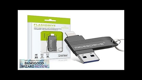 Microdrive 256GB USB3.0 Flash Drive 2-in-1 USB-A&iP Fast Transmission Speed USB3.0 Pendrive Review