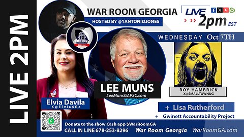 WAR ROOM GA - LIVE ft Lee Muns | Elvia Davila | Roy Hambrick | Lisa Rutherford