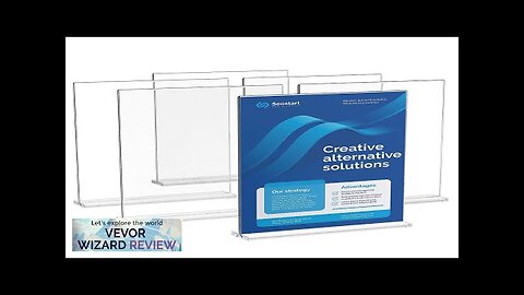 VEVOR Acrylic Sign Holder 6 Pack 8.5 x 11-inch Brochure Display Holders Review